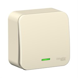 Одноклавишный переключатель Systeme Electric BLANCA - фото 14748208