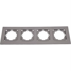 Четырехместная рамка Nilson Alegra metallic - фото 14748847