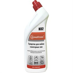Кислотное моющее средство для санузлов ООО "БАЗОВАЯ ДЕЗИНФЕКЦИЯ" АлмаКлин K02 - фото 14749008