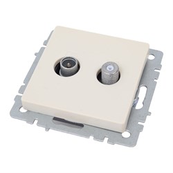 Двойная розетка IEK Brite ртв/рсп12-бркр - фото 14749114