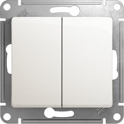 Двухклавишный механизм переключателя Systeme Electric GLOSSA - фото 14751350