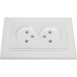 Двухместная розетка MONO ELECTRIC Despina - фото 14751631