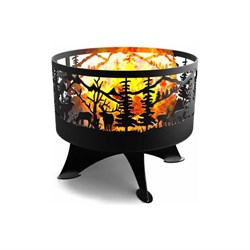 Костровая чаша ПРОФМЕТСТИЛЬ Олени - фото 14751759