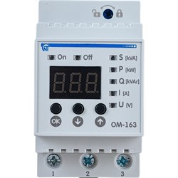 Однофазный ограничитель мощности Новатек-Электро ОМ-163 - фото 14752447
