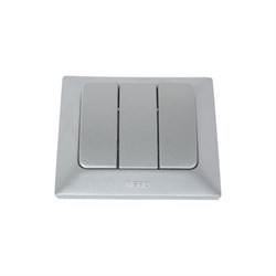 Трехклавишный выключатель NE-AD Aras - фото 14753094