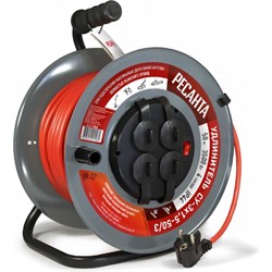 Силовой удлинитель Ресанта СУ-3x1,5-50/3 - фото 14756980