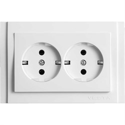 Двойная розетка Metronex Verona - фото 14757133