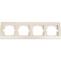 Четырехместная горизонтальная рамка Lezard RAIN - фото 14760351