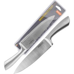 Цельнометаллический поварской нож Mallony MAESTRO MAL-02M - фото 14763488