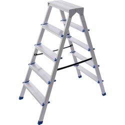 Двухсторонняя алюминиевая стремянка STAIRS AS205 - фото 14766638