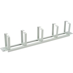 Горизонтальный металлический кабельный органайзер Cabeus JB08-1U-GY - фото 14766849