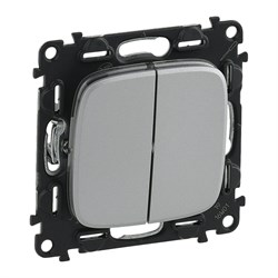 Двухклавишный переключатель Legrand Valena Allure - фото 14767455