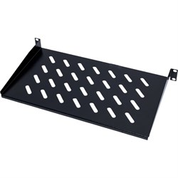 Полка переднего крепления NTSS глубина 250мм, крепление 19 1U, черный RAL 9005 - фото 14767567