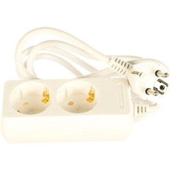 Бытовой удлинитель Volsten S 2x1,5-Z - фото 14768580