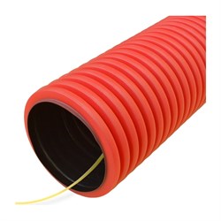 Гибкая двустенная гофрированная труба ПНД Промрукав 450 SN6 - фото 14770766