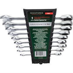 Набор комбинированных трещоточных ключей ROCKFORCE RF-51092(11481) - фото 14771927