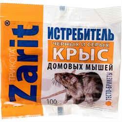 Тесто-сырные брикеты для защиты от грызунов Zarit Трикота - фото 14774899