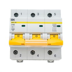 Автоматический выключатель IEK ВА47-100 - фото 14775405