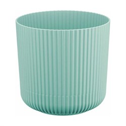 Кашпо IDEA ВЕЛЬВЕТ D160 мм, 2.5 л, с пристегнутым поддоном М 3181 морская - фото 14778874