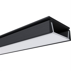 Накладной П-образный алюминиевый профиль для ленты Apeyron 08-05-ЧБ - фото 14779919