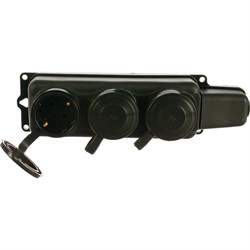 Трехместная розетка SVET РП 16-334 18 - фото 14783334