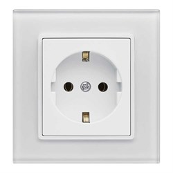 Одинарная розетка Metronex Exclusive White - фото 14787848