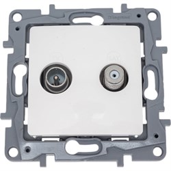 Двухкабельная розетка Legrand tv-sat etika - фото 14788094