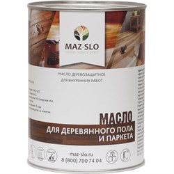 Масло для деревянного пола и паркета MAZ-SLO Мед 1 л - фото 14789329