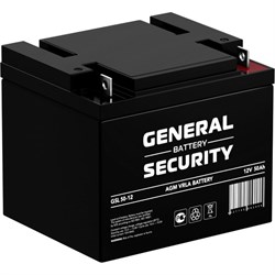 Аккумуляторная батарея General Security GS50-12 12В 50 Ач GSL50-12 - фото 14793247