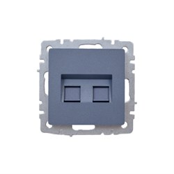 Двойная розетка IEK Brite рк/т12-брм - фото 14794213