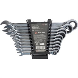 Набор комбинированных трещоточных ключей AIRLINE AT-10-51 - фото 14795222