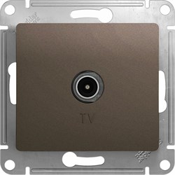 Проходная tv розетка Systeme Electric Glossa - фото 14795226