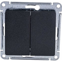 Двухклавишный механизм переключателя Systeme Electric Glossa - фото 14796062