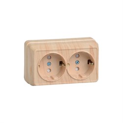Двухместная розетка Generica ОКТАВА РСш22-3-ОС - фото 14797480