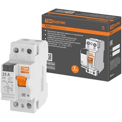 Электронное узо TDM ELECTRIC ВД63 2Р 25А 30мА - фото 14806593