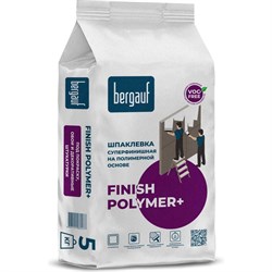 Суперфинишная шпаклевка под покраску, обои и декоративные штукатурки Bergauf Finish Polymer+ - фото 14806831