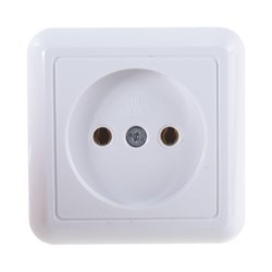 Одноместная розетка Кунцево-Электро ОПТИМА РА10-375 - фото 14806935