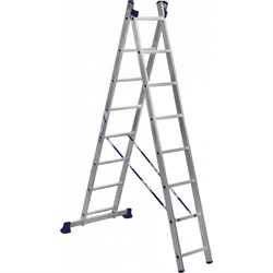 Двухсекционная универсальная алюминиевая двухсекционная лестница Алюмет H2 5208 - фото 14807175