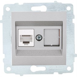 Механизм компьютерной 1-местной розетки rj45 OVIVO CAT6 - фото 14807289