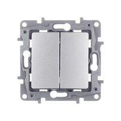 Двухклавишный переключатель Legrand Etika - фото 14808062