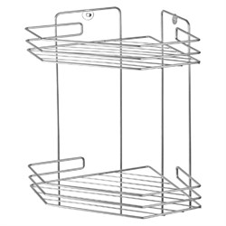 Двухсекционная угловая полка в ванную EUROHOUSE 14322 - фото 14809256