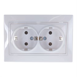 Двойная розетка Lezard MIRA - фото 14809862