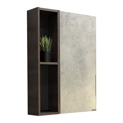 Зеркало-шкаф Comforty Франкфурт-60 дуб шоколадно-коричневый - фото 14810959