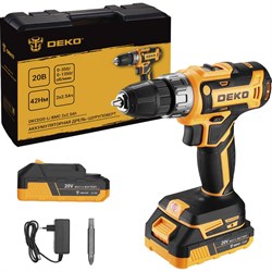Аккумуляторная дрель шуруповерт DEKO DKCD20-Li - фото 14813860
