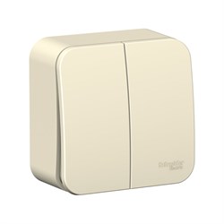 Двухклавишный выключатель Systeme Electric Blanca - фото 14824572