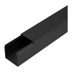 Кабель-канал Промрукав черный 2-й замок в п/э 25x25 2м - фото 14827706