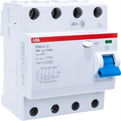 Выключатель дифференциального тока ABB F204 - фото 14828422