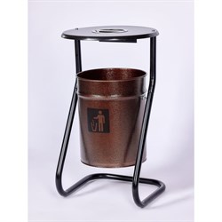 Металлическая уличная урна ПРОФМЕТСТИЛЬ 602 - фото 14830259