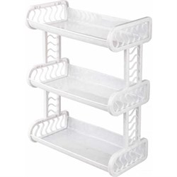 Навесная трехъярусная полка Полимербыт 63210639 - фото 14830528