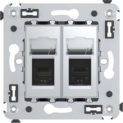 Двойная телефонная розетка в стену DKC Avanti - фото 14833242